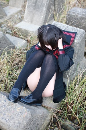 ニーソに生足！さわやかさとエロスを兼ね備えてるJK制服女子は目の保養ですなぁｗｗｗ 2