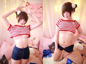 画像：スベスベ美肌な下乳エロ尻コスプレイヤーのオナネタ画像www 15枚