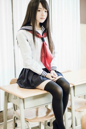 画像：【清楚系ビッチ】キュートな制服女子のブルセラエロス画像！ 17枚