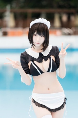 透け透けも良し！ランジェリーも良し！メイドコーデなエロエロコスプレ！ 7