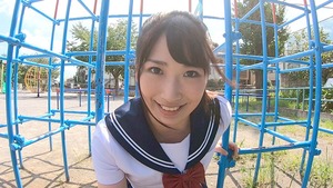 ポニーテールな巨乳ＪＫに中出し懇願されて道を踏み外した教師の背徳中出しピストン！
