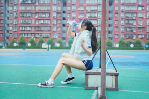 【清楚系】台湾美少女のポニーテール体操服ブルマがイイ！ 5