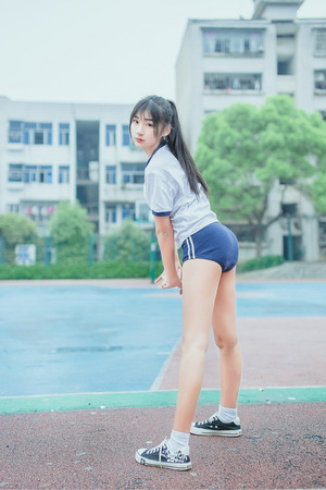 【清楚系】台湾美少女のポニーテール体操服ブルマがイイ！ 7