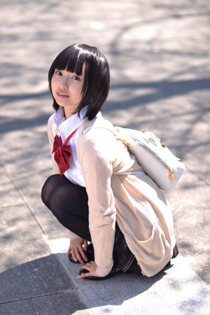  黒髪ショートへアで妹系低身長ちゃんの制服＆ちょいエロ自撮り！ 8