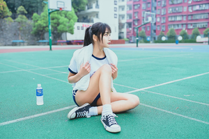 【清楚系】台湾美少女のポニーテール体操服ブルマがイイ！ 3
