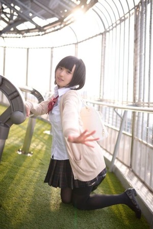  黒髪ショートへアで妹系低身長ちゃんの制服＆ちょいエロ自撮り！ 5