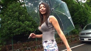 【爆乳ビッチ】秋といえば柔らかニットとノースリニットの両方が楽しめる季節ですなwww着衣爆乳！ 8