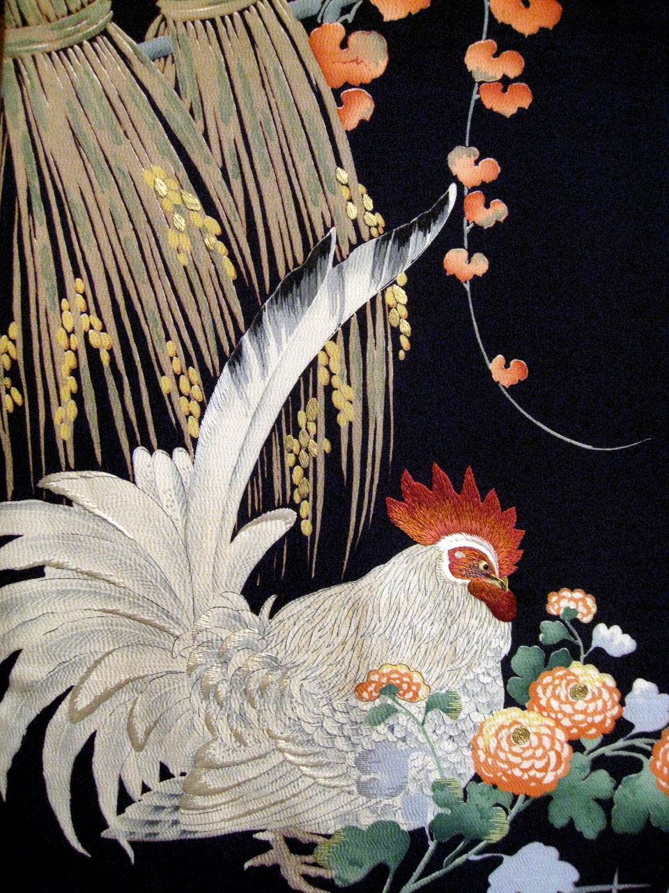 稲穂に鶏・菊花染丸帯！！ : 正尚堂 すごろく空間 