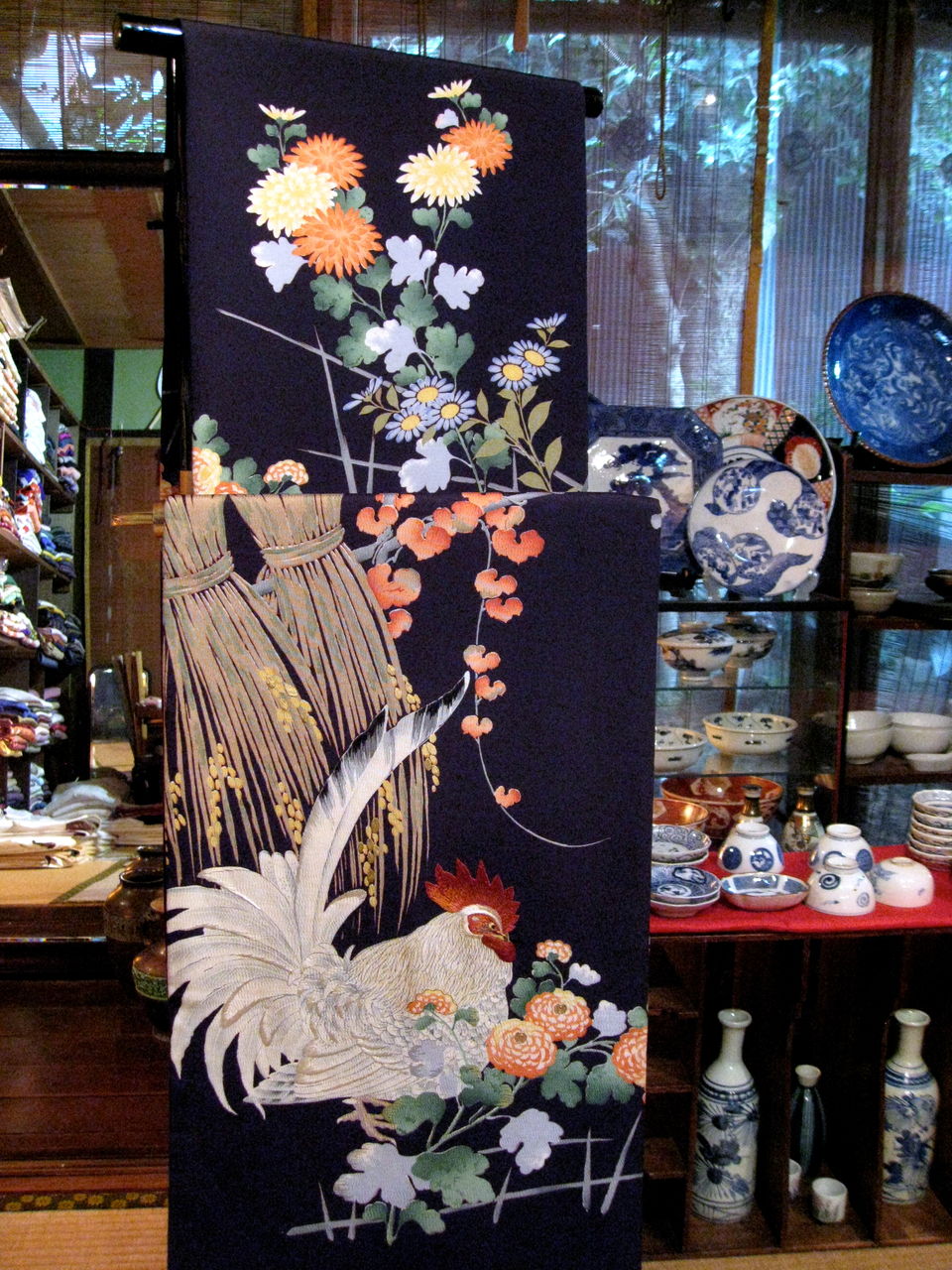 稲穂に鶏・菊花染丸帯！！ : 正尚堂 すごろく空間 
