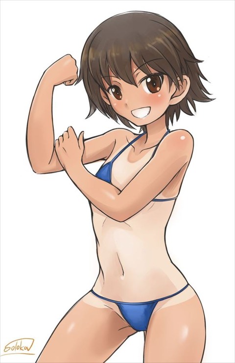 バレー部員の磯辺典子 いそべのりこ のエロ画像 50枚 ガルパン ガールズ パンツァー キャラ別二次エロ画像館