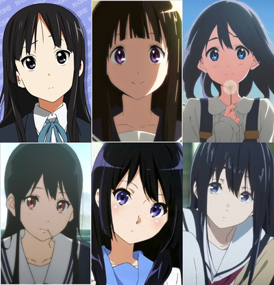 黒髪ロングヒロイン京都アニメーション