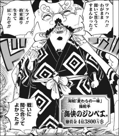 海峡のジンベエ 元海賊団船長 元七武海 魚人族最強格 これ 海峡のジンベエ 元海賊団船長 元七武海 魚人族最強格 これ