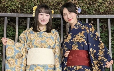 【高尾奏音、米澤茜】誕生日に浴衣姿でお出かけ！仲良しツーショット公開