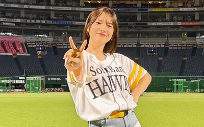 【内田真礼】7戦7勝の勝利の女神！ソフトバンク セレモニアルピッチに登場