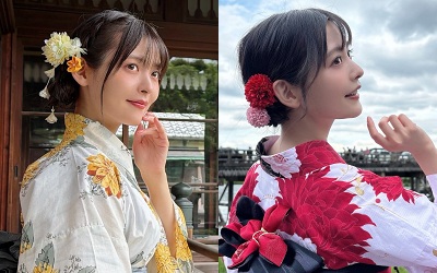 【上坂すみれ】浴衣姿を披露