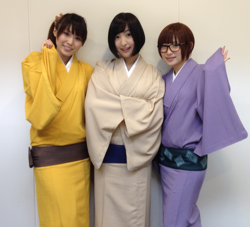 佐倉綾音 山本希望 南條愛乃 じょしらく 配布イベントで着物を着て登場 声優メモ帳