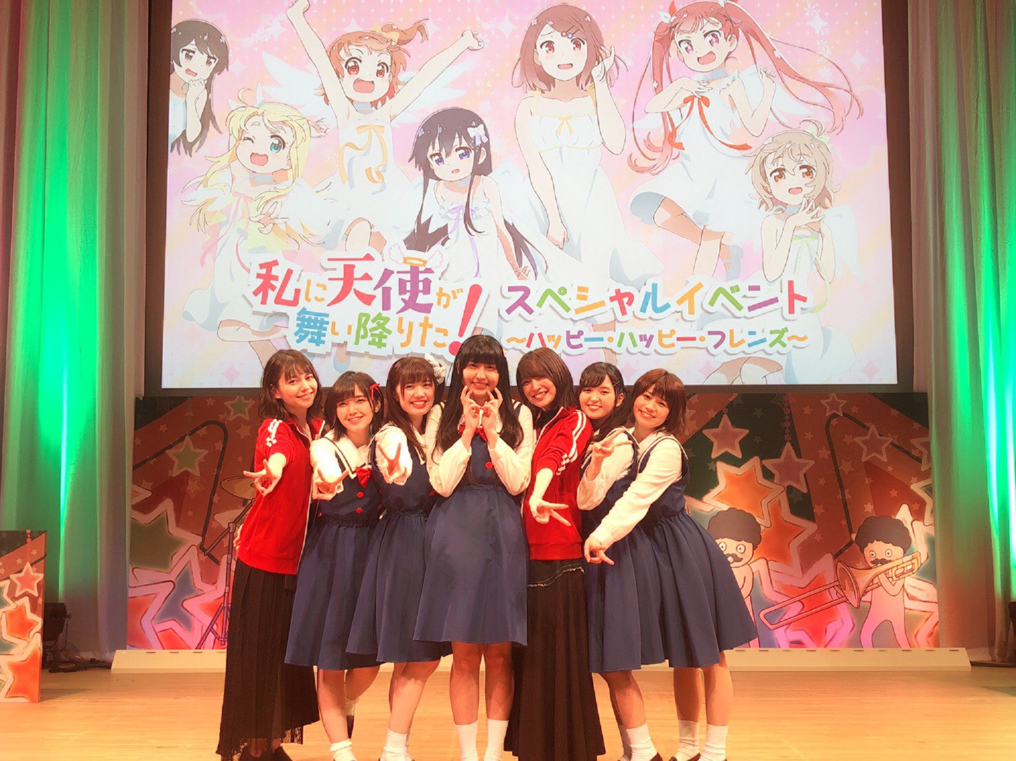 上田麗奈 指出毬亜 長江里加 鬼頭明里 大和田仁美 大空直美 Lynn Tvアニメ 私に天使が舞い降りた のイベントに出演 声優メモ帳