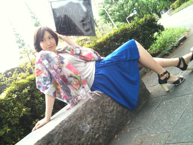 名塚佳織 美声時計3の撮影 声優メモ帳