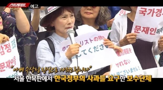 韓国ママ部隊「安倍首相心からお詫びします」「文在寅が頭を下げて日本に謝罪しろ」「韓国は日本の植民地で日本と共に戦犯」→親日発言で議論に！　韓国の反応