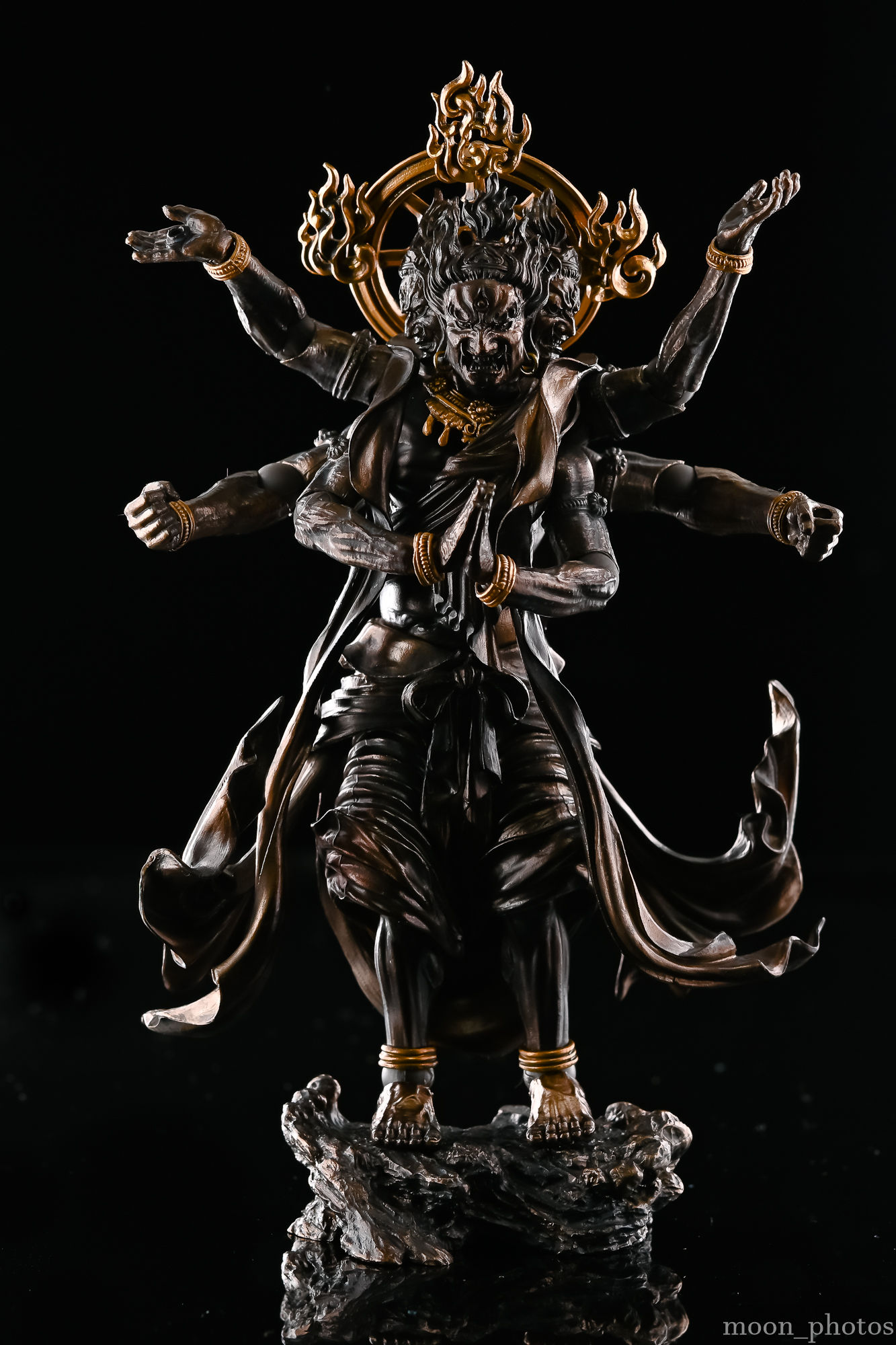 レビュー】タケヤ式自在置物 阿修羅 黒銅 : フィギュアフォトライフ