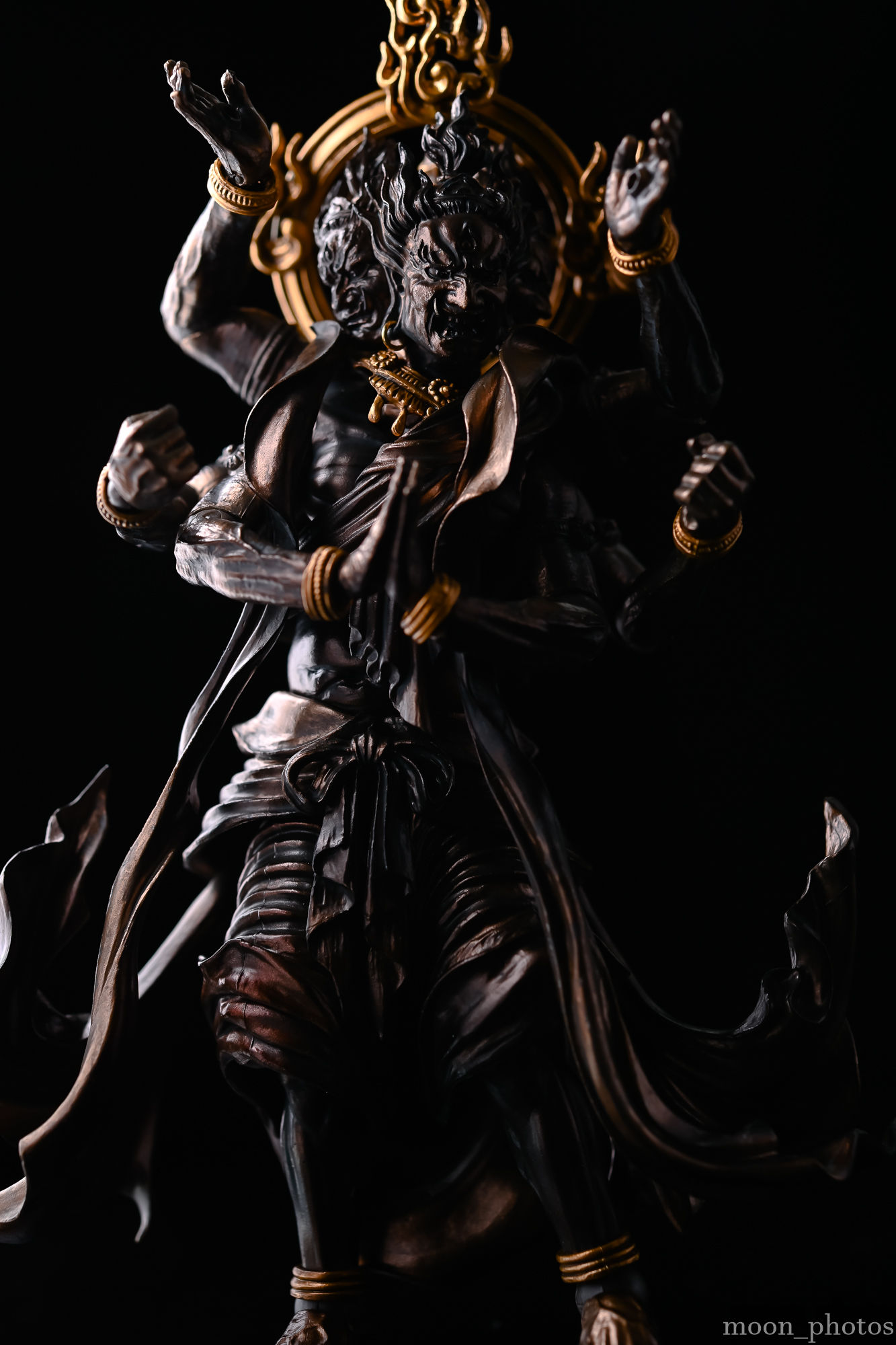 レビュー】タケヤ式自在置物 阿修羅 黒銅 : フィギュアフォトライフ