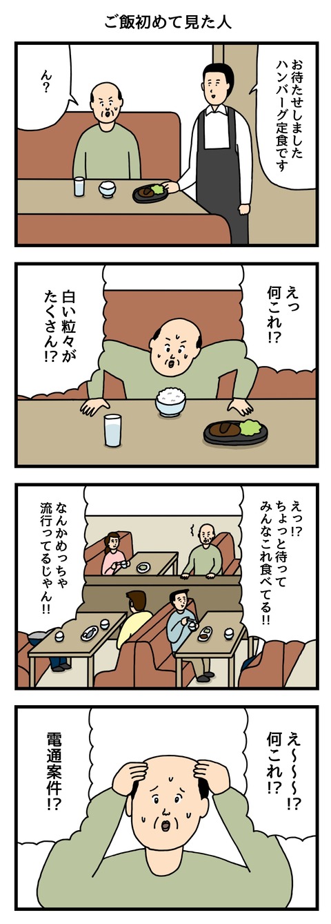 ご飯初めて見た人
