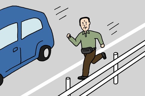 自認が軽車両のおじさん