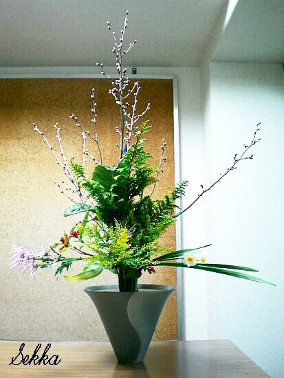 雪華と うふふ 池坊いけばな 池坊華道会特別講習会に行ってきました