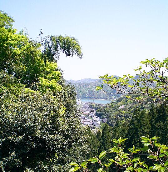 城崎温泉、温泉寺からの眺望