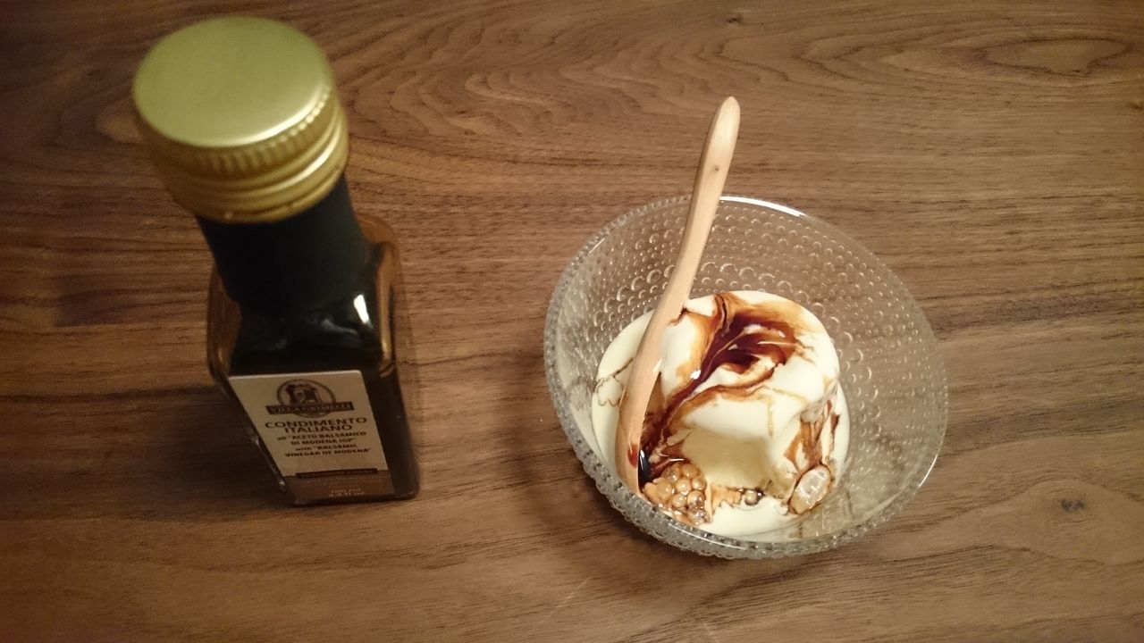 バニラアイス バルサミコ酢 ここちゃんパパ