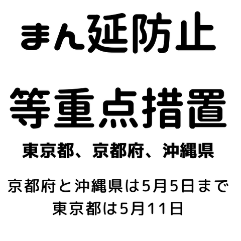 まん延防止等重点措置