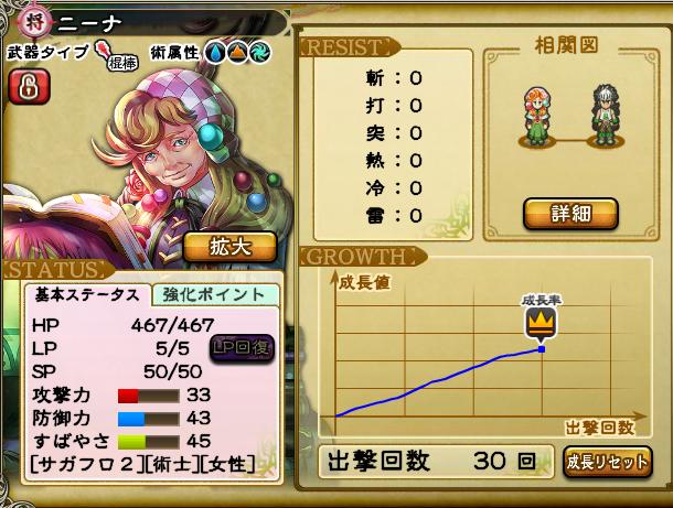 水の将魔 追憶の逃避行 上級 将ニーナ 3体同時育成 無開花育成 インペリアルサガ育成結果ブログ
