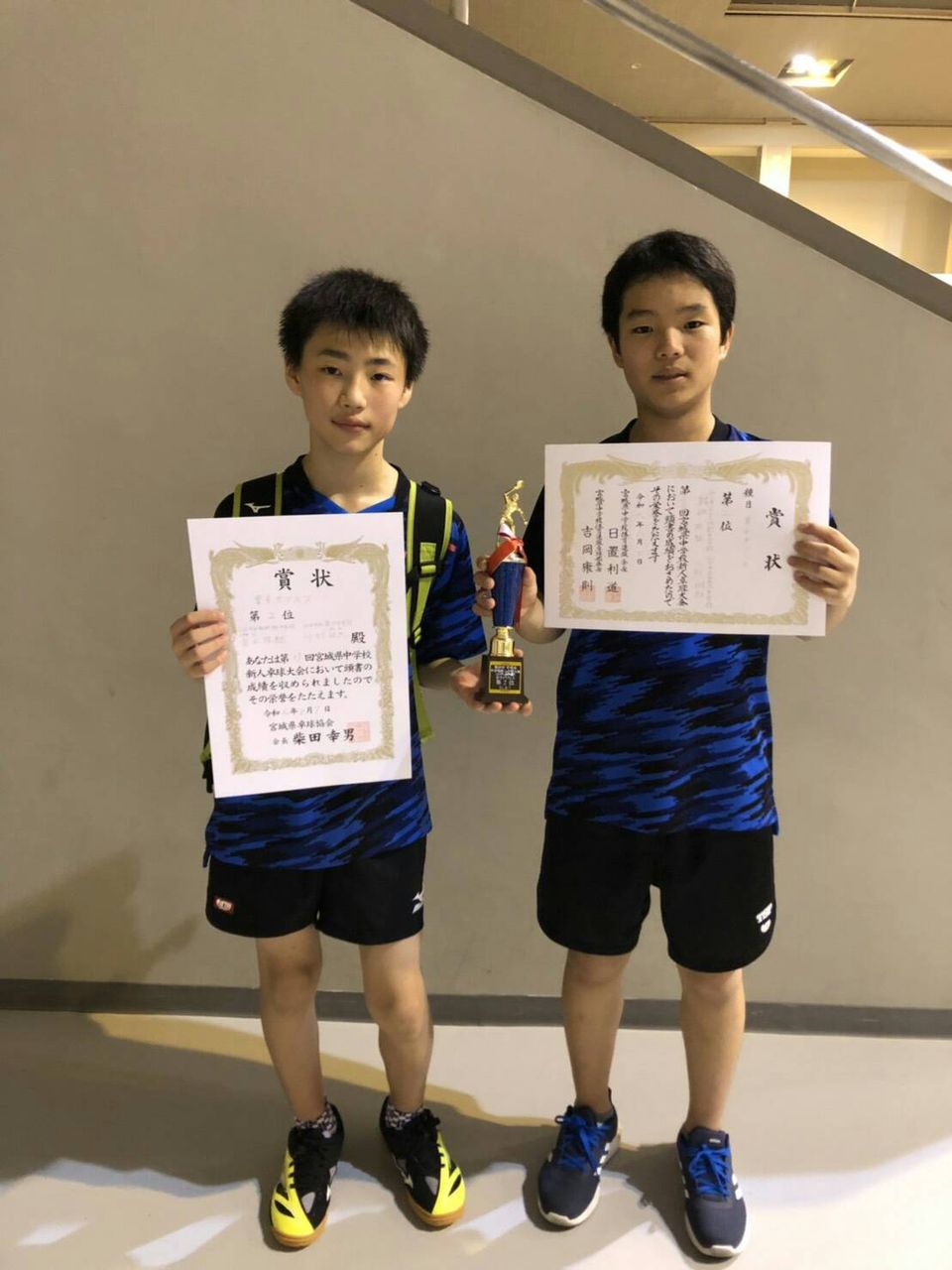 仙台卓球センタークラブ 平成31年度全日本卓球選手権 カデットの部 宮城県予選会 結果 仙台卓球センター