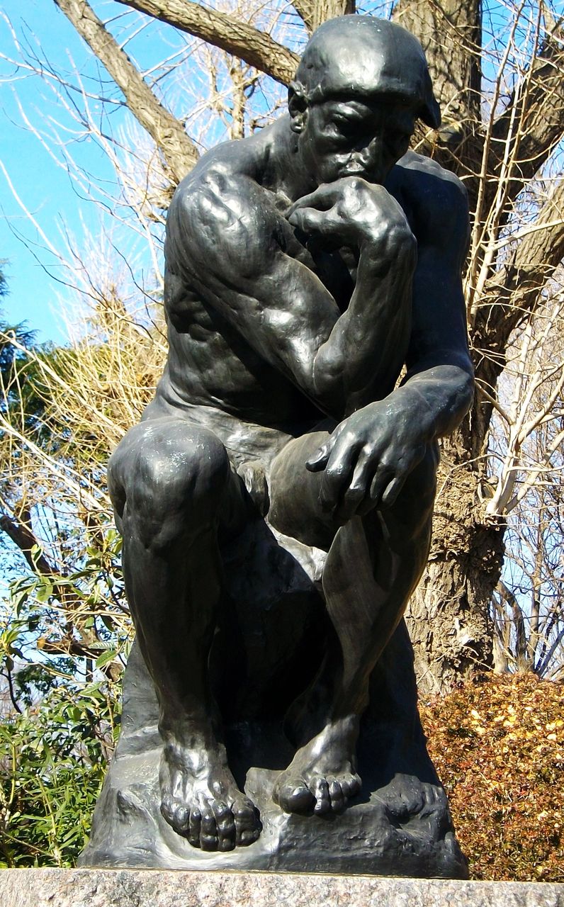 ぶらっと上野 ロダンの 考える人 先代さるく