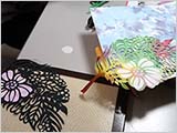 4月の教室:ゼンタングル風剪画