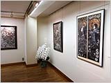 お盆の切り絵展