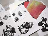 剪画はがき制作キット・干支編 制作中