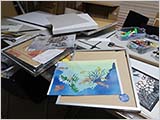 「住み家」展、準備中