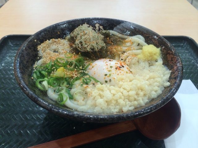 丸亀製麺でゆずとろろうどん 千日綴り