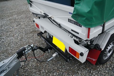 カーゴトレーラー 軽トレーラー ダンプ機能有り