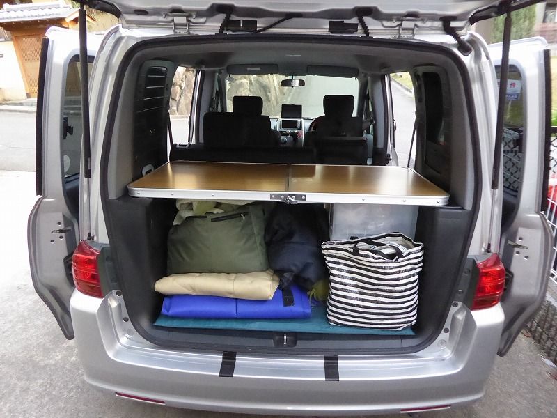 車中泊 エアウエブ スパイク モビリオ スパイク車中泊 京都ポタ自転車日記