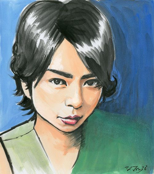 櫻井翔と松本潤のにがおえとスマートフォン 千里画房のブログ 櫻井翔と松本潤のにがおえとスマートフォン 千里画房のブログ