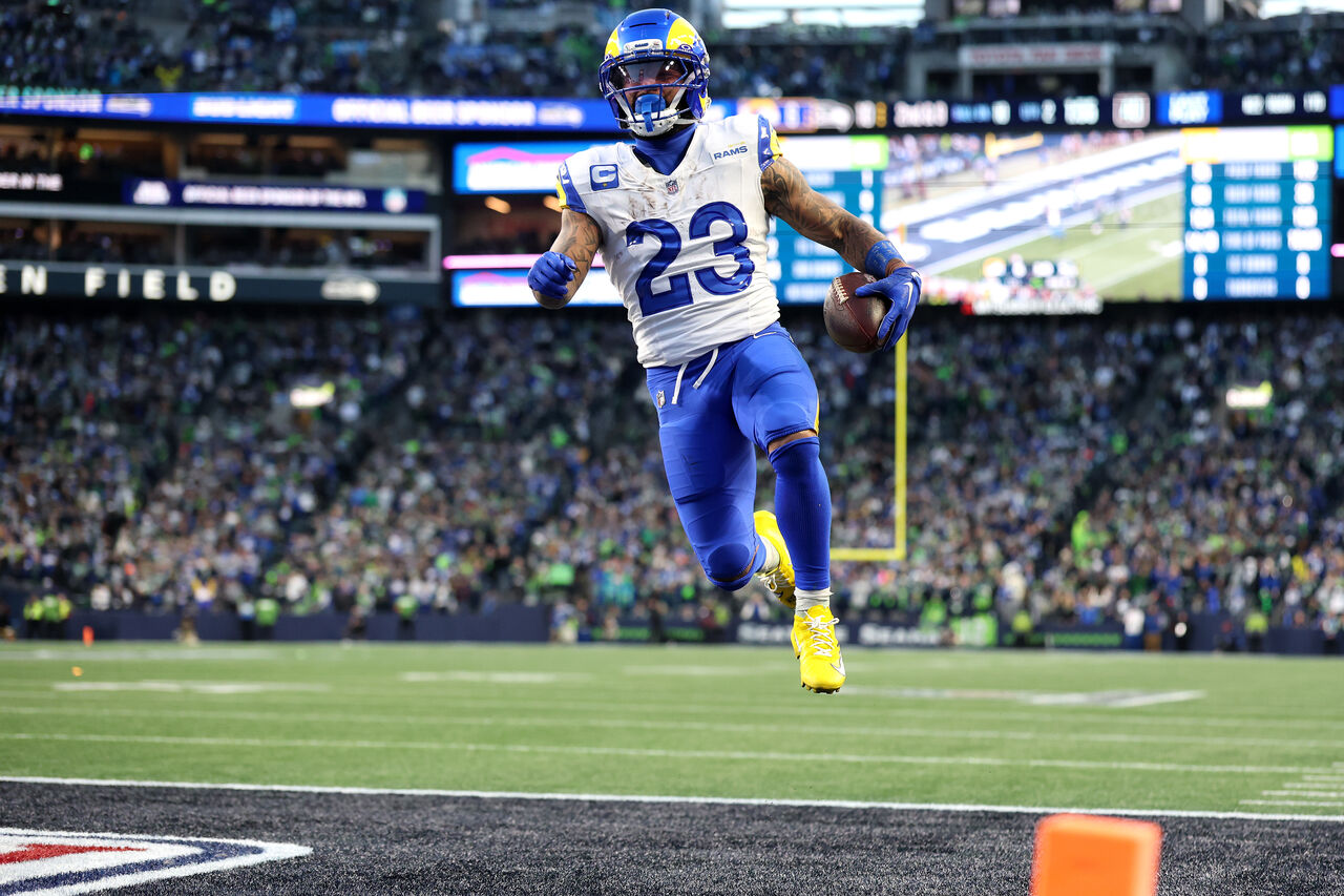 Kyren Williams가 NFC 챔피언십 게임에서 2쿼터 터치다운을 기록했습니다.