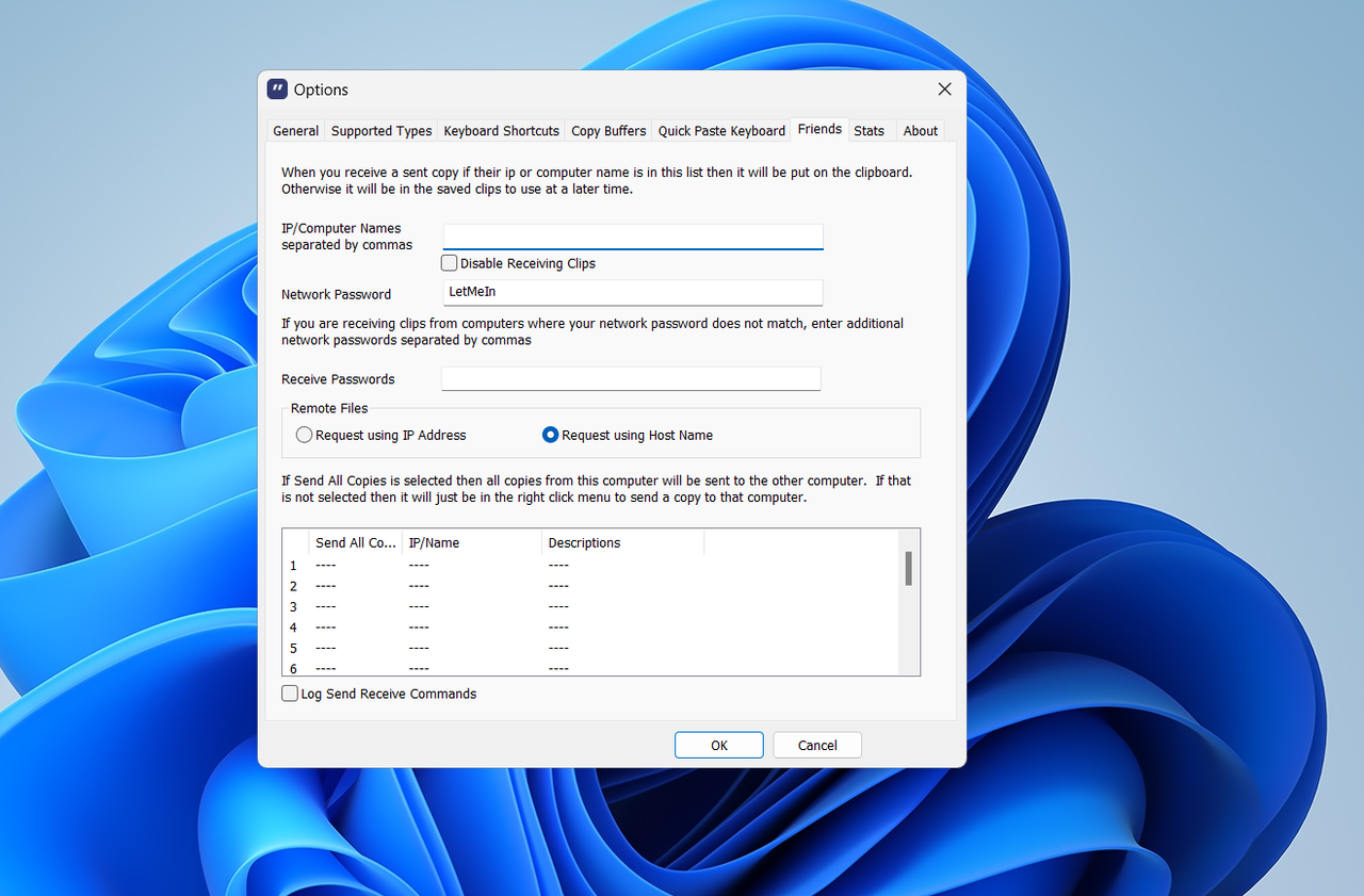 共有機能も同様です。