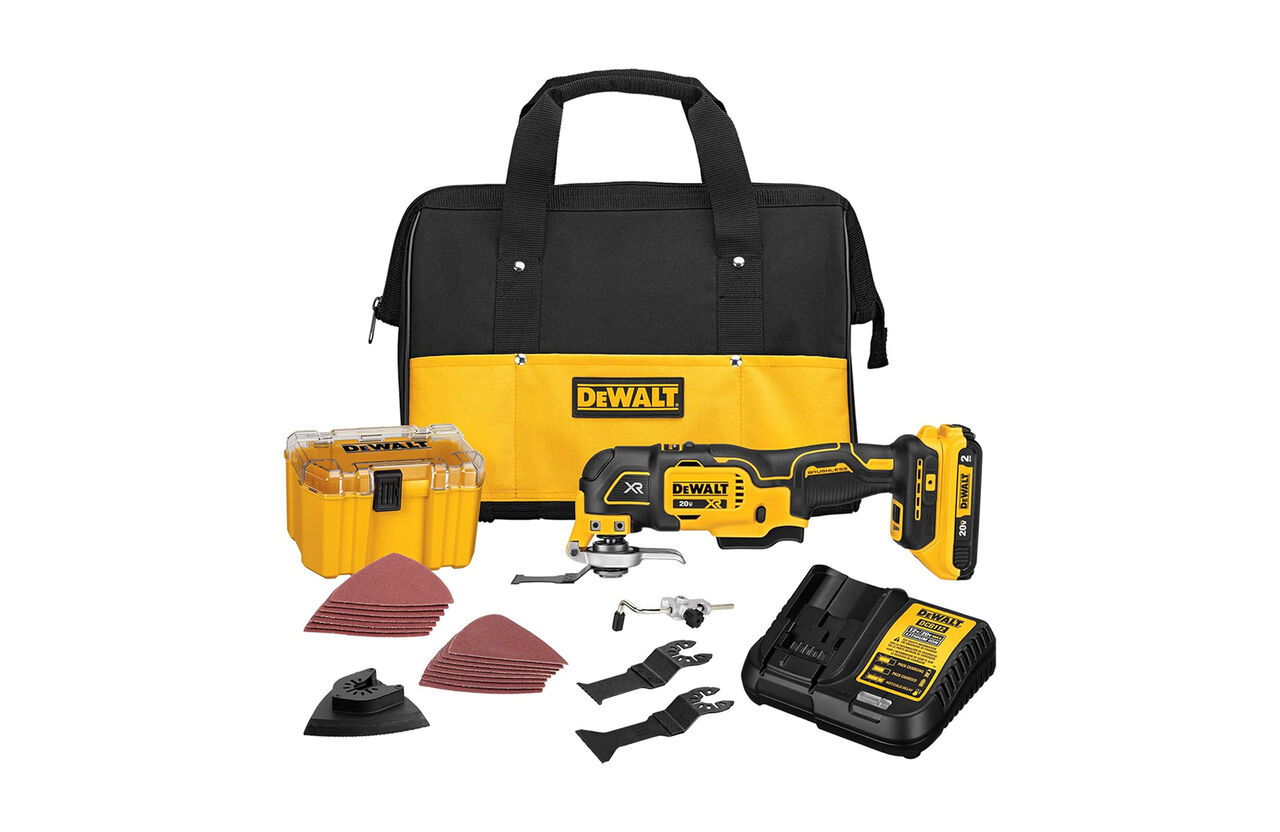 DEWALT 20V MAX XR 다중 도구 키트, 진동 도구, 3단, 다중 도구 요구에 맞는 빠른 블레이드 변경, 무선(DCS356D1)