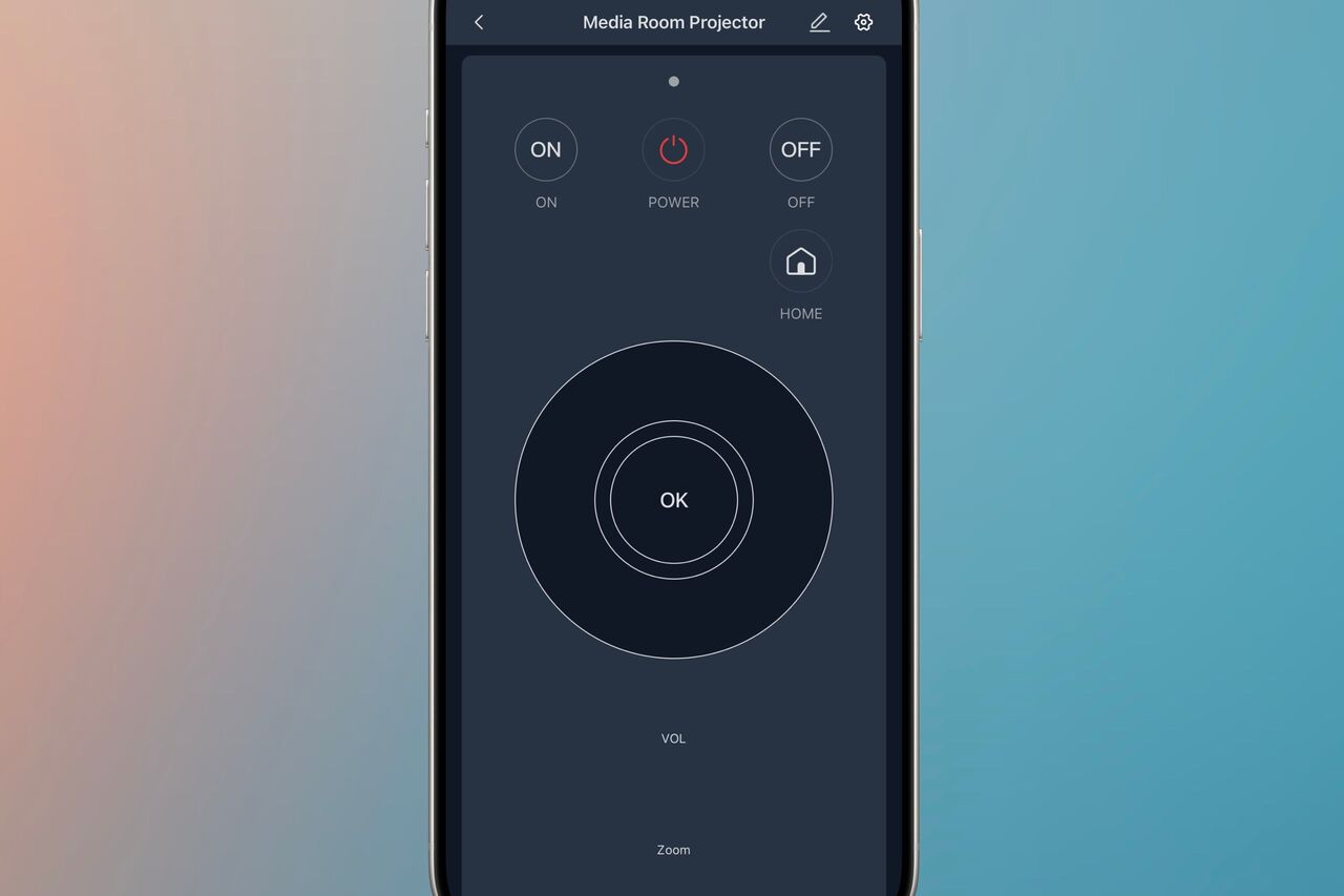 SwitchBot アプリを介してプロジェクターの電源、レンズ ズーム、その他の機能を制御します。