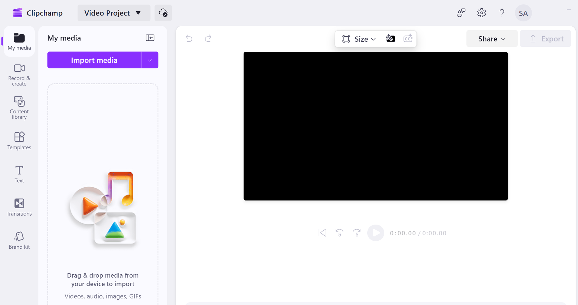 Windows の Clipchamp アプリでビデオを編集します。