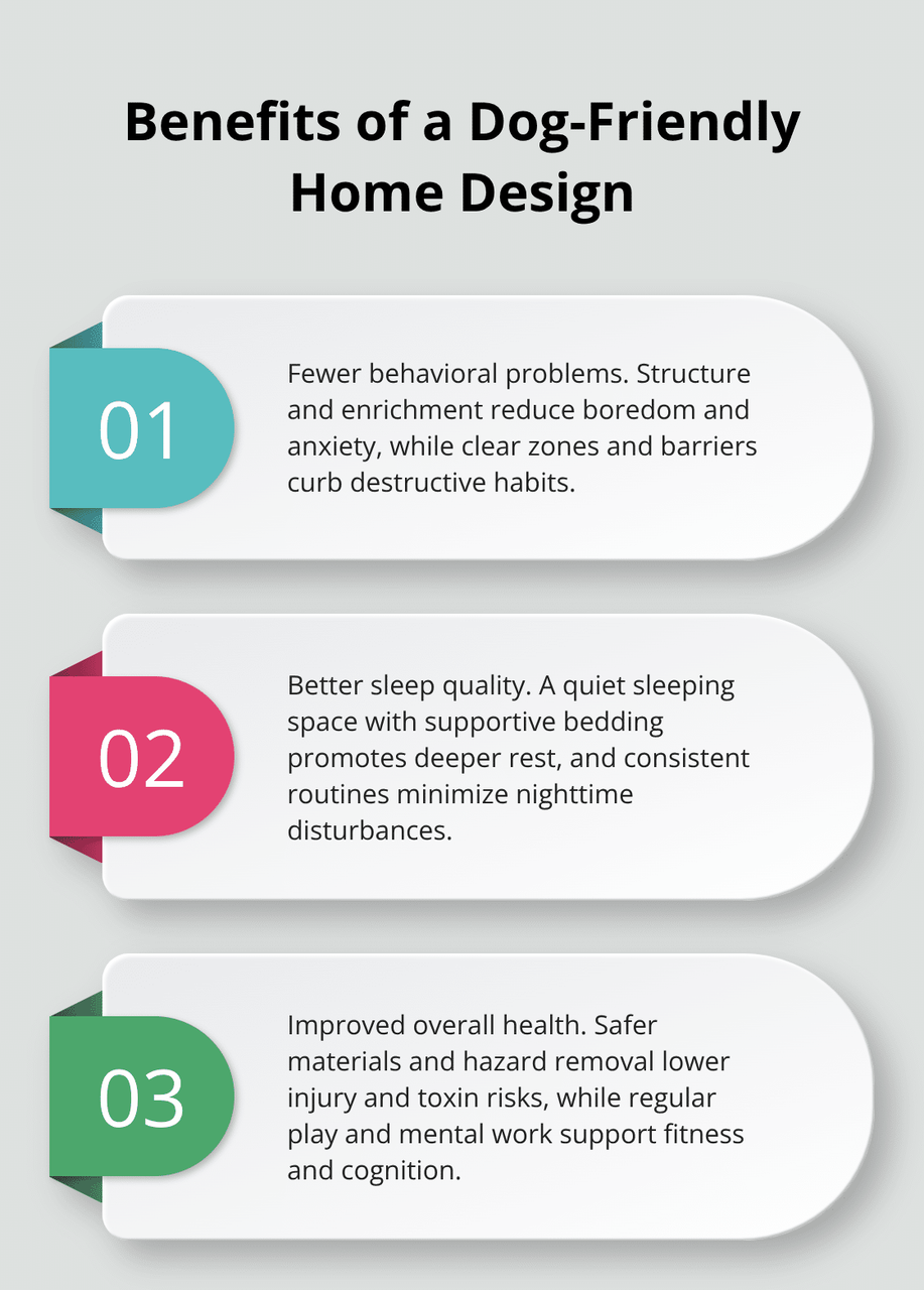米国の犬とその家族にとっての 3 つの重要な成果 - 犬に優しい家のセットアップ