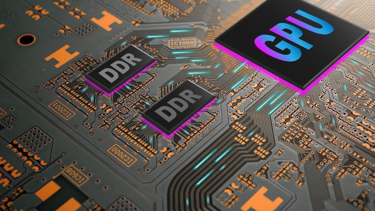 RAM と GPU 間のデータの流れを示す図。