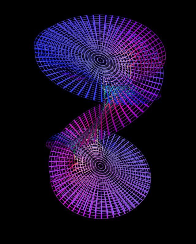 에릭 헬러(미국, 1946년생), Black Holes Merging, 2020. 디지털 이미지